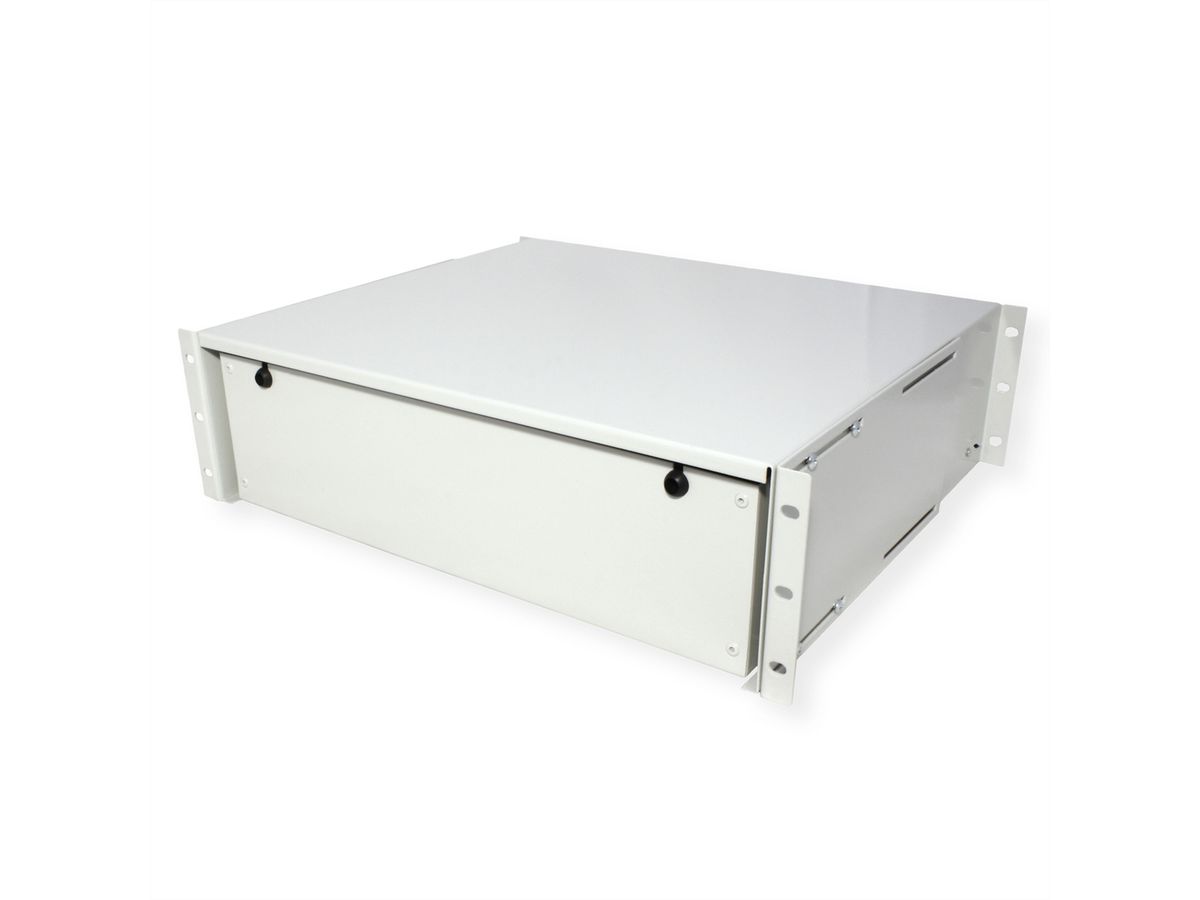 ROLINE 19-inch keyboard drawer 3 U, 400 T lockable grey
