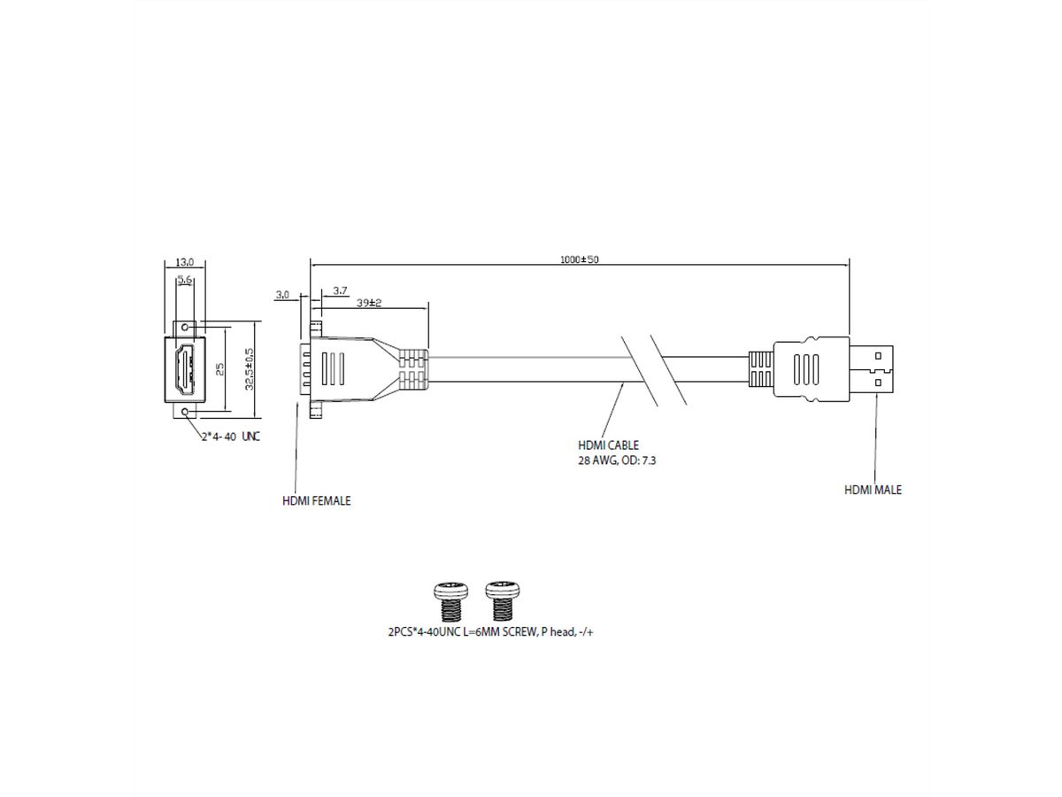 BACHMANN Custom module HDMI en knop