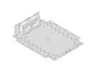 SCHROFF Interscale Mounting Plate With Built-In Fan Holder and Fans, 3 U, 399W, 310D, 1 Fan (119 x 119 x 25)