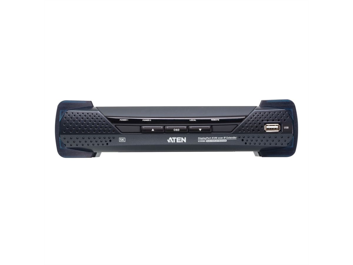 ATEN KX9980R 5K DisplayPprt Dual Display KVM over IP Empfänger