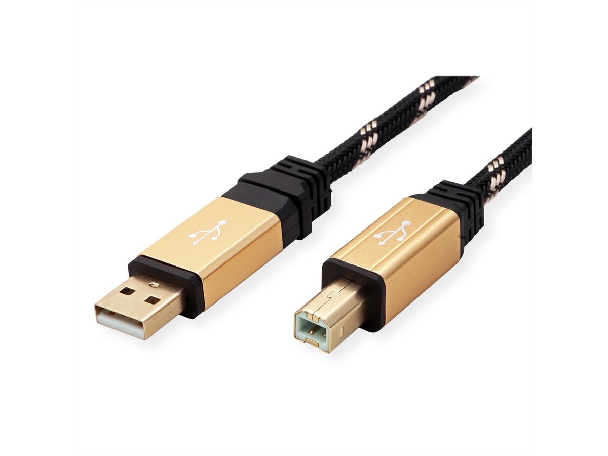 ROLINE GOLD USB 2.0 kabel, type A-B, 3 m