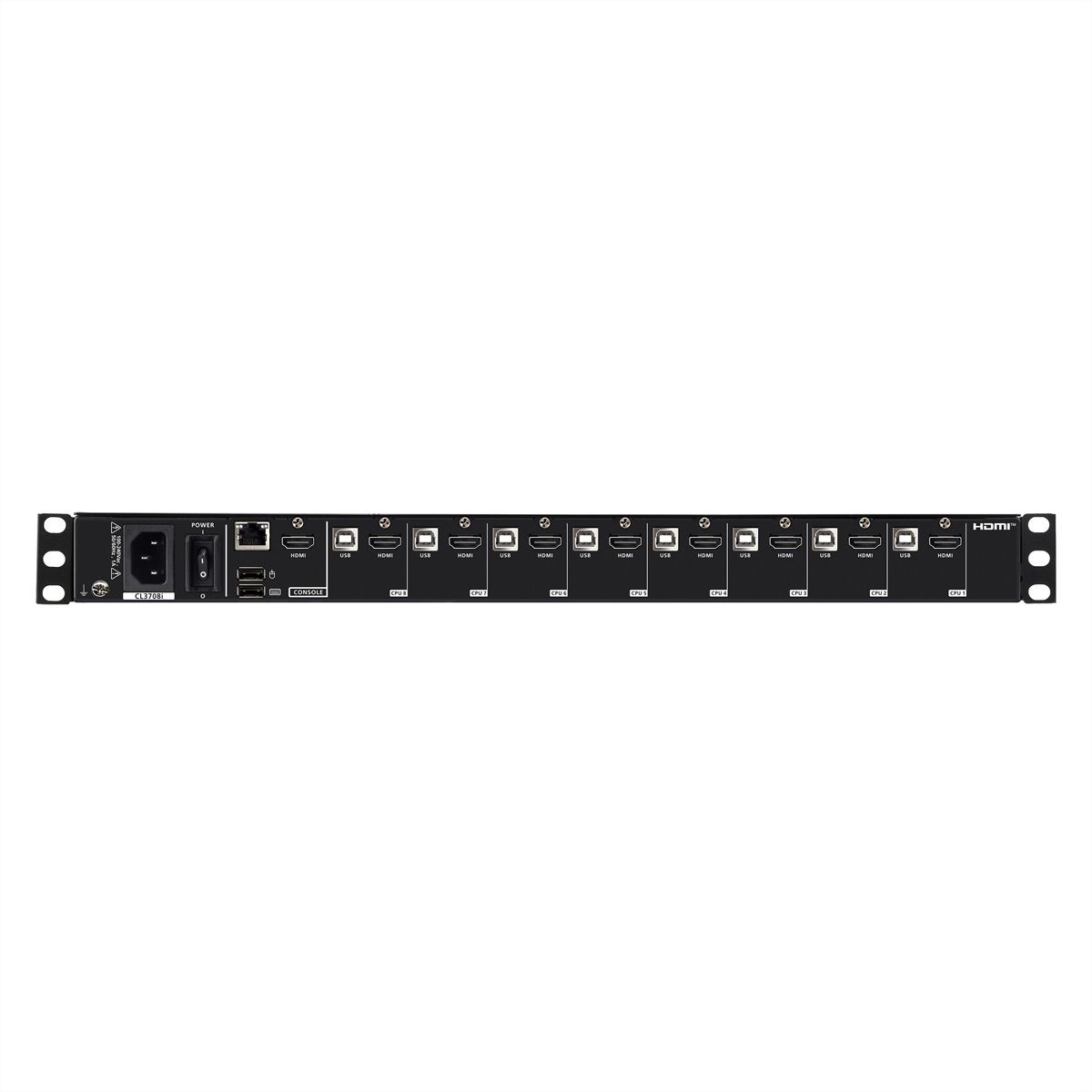 ATEN CL3708iNW Konsole CH WideSreen FHD über IP Switch 8 Port USB HDMI, CH-Layout