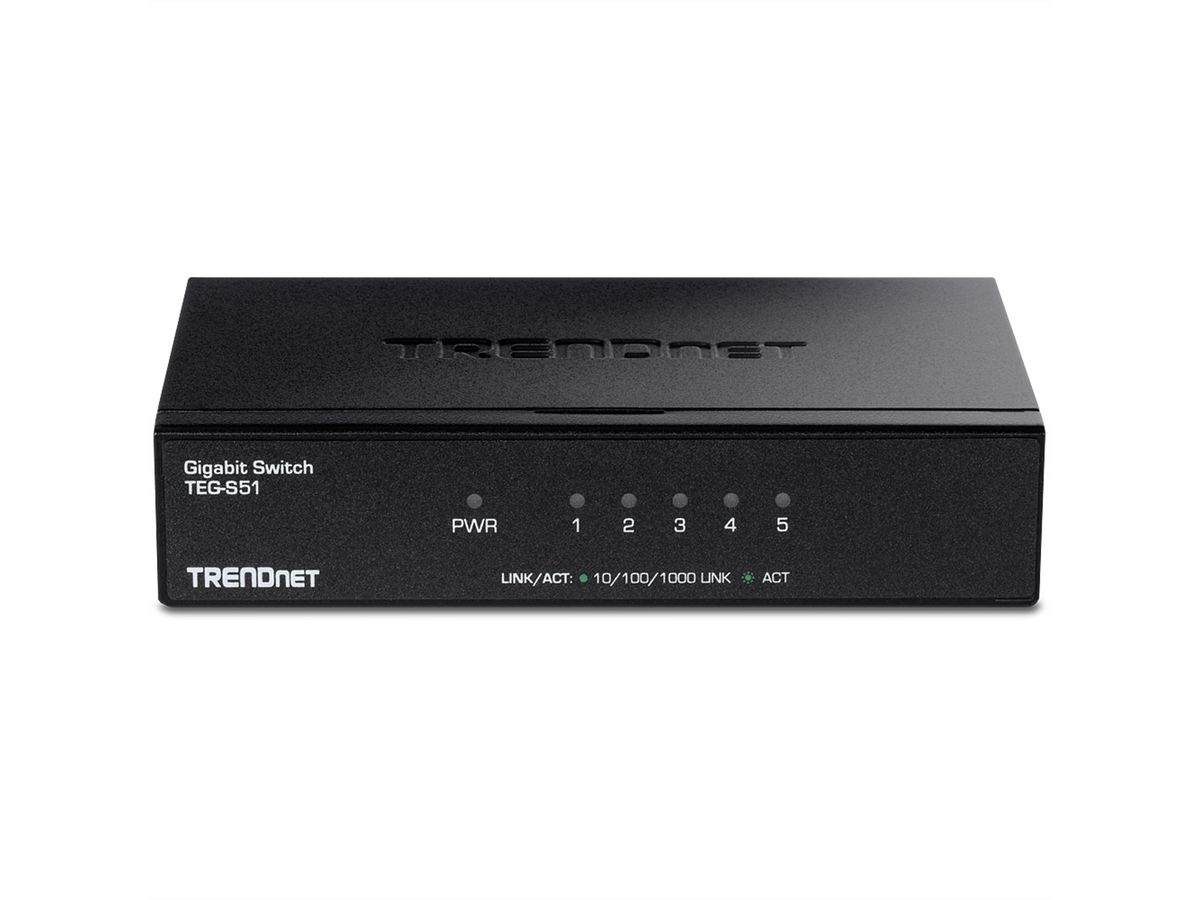 TRENDnet TEG-S51 , 5-poorts gigabit desktop switch