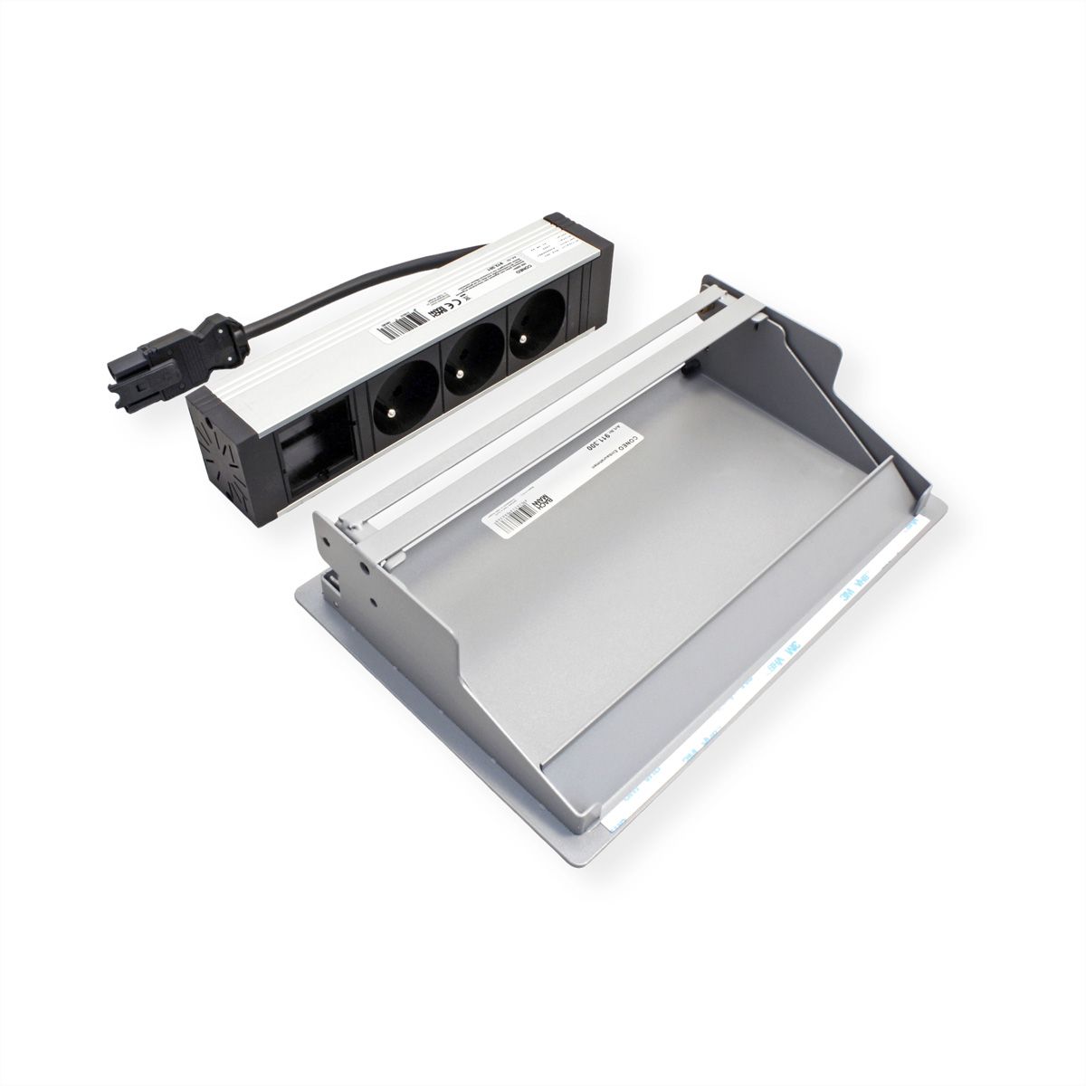 BACHMANN CONEO Set 3xUTE 1xCM 0.2m GST18 white aluminium