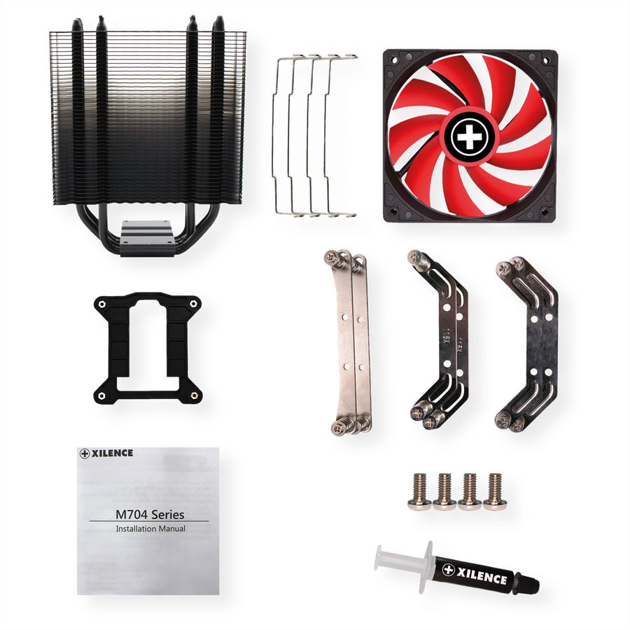 Xilence M704 AMD and Intel CPU Cooler, 120mm PWM fan, 180W TDP