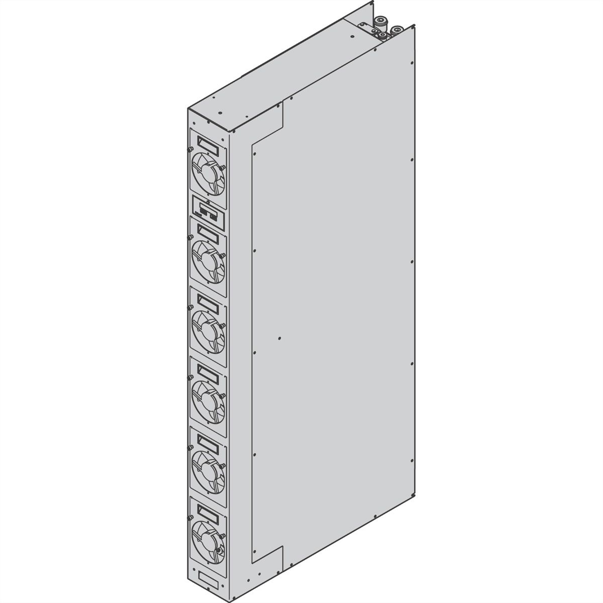 SCHROFF Varistar SHX 30 In-Row Cooler, Air/Liquid Heat Exchanger, 2 PSUs, Top/Bottom Feed