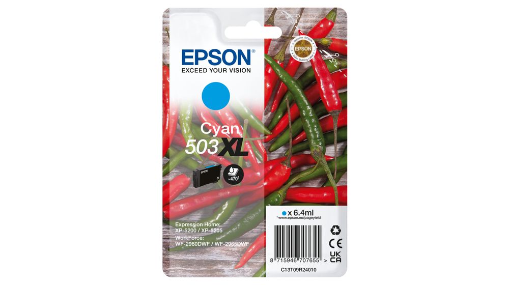 Epson 503XL ink cartridge 1 pc(s) Compatible High (XL) Yield Cyan