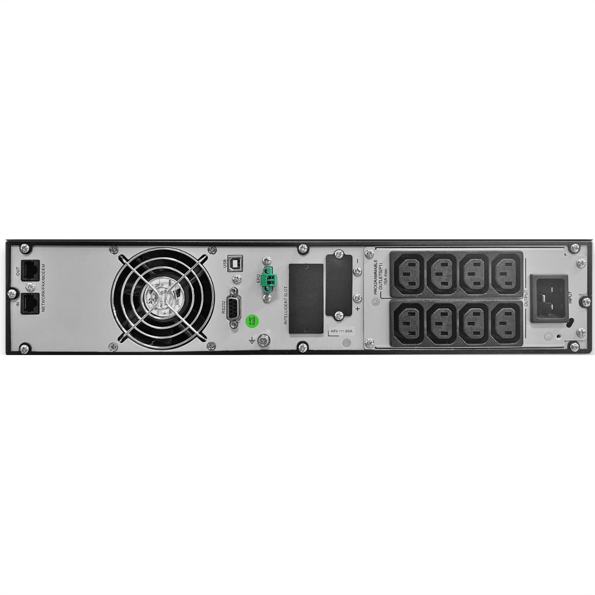 ROLINE ProSecure III 3000 RM2HE - Online UPS, 19" rack-versie, zwart, zwart