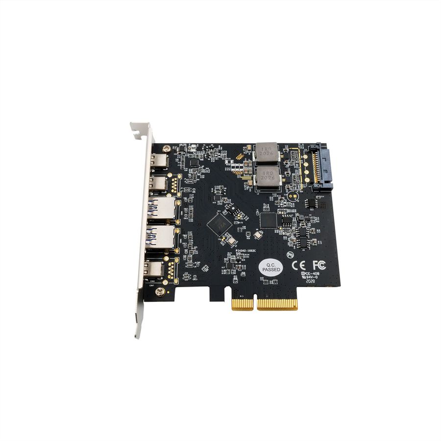 EXSYS EX-12007 5 Port USB 3.2 Gen2 PCIe Karte 2x USB-A und 3x USB-C