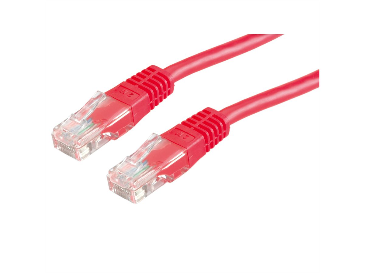 VALUE Patchkabel Cat.6 UTP (Class E), rood, 3 m