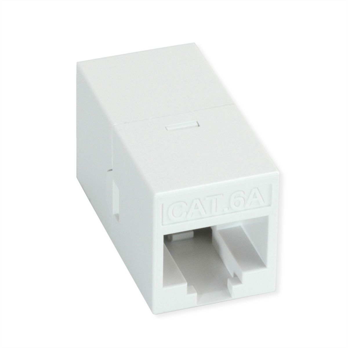 ROLINE RJ-45-koppeling, niet-afgeschermd, Cat.6A (klasse EA), wit