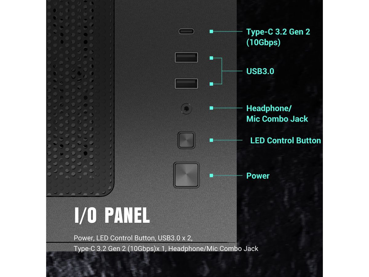 ANTEC CX60M ARGB PC-Gehäuse Mini Tower Micro-ATX, black