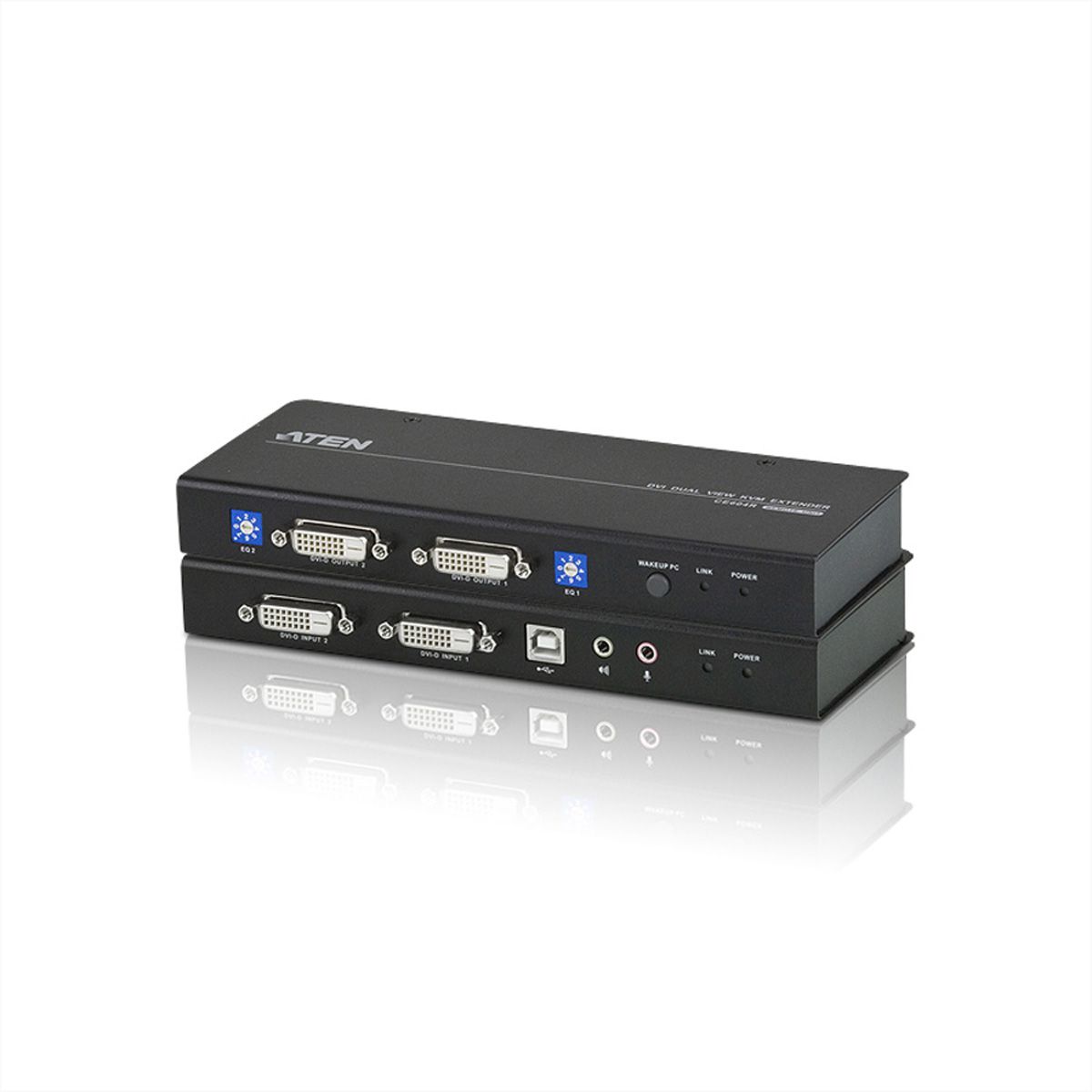 ATEN CE604 KVM Ext.2xDVI,Audio,USB,RS232