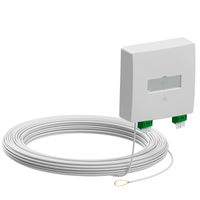 d.center® Gf-TA 42, pre-assembled, 2x LCD/APC connectors, 2x LC/APC duplex cables, 40 m