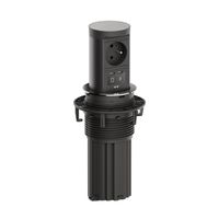 BACHMANN ELEVATOR2 1xUTE, 1xUSB C/C 45W Stainless Steel Look 2.0 m AEH