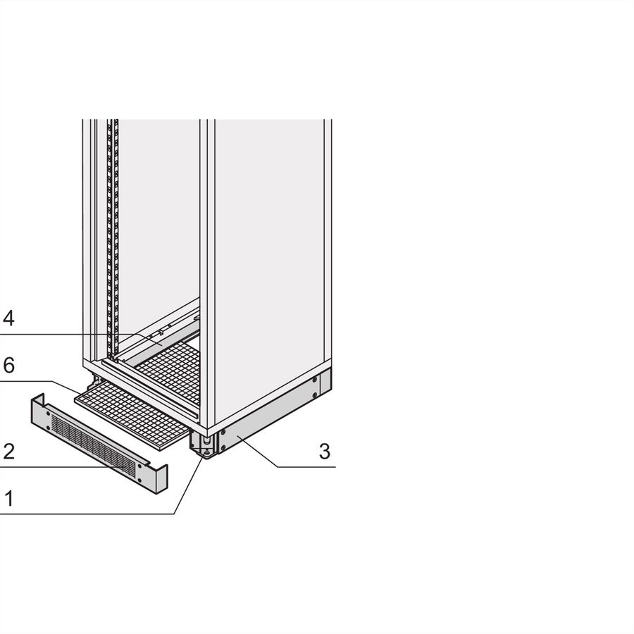 SCHROFF Eurorack Filter Mat for Base/Plinth, perforated, 800W 600D