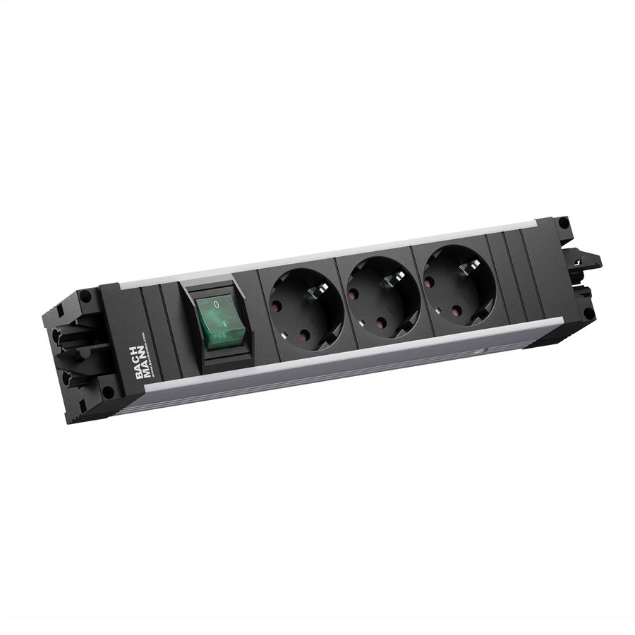 BACHMANN STEP ALU 3xCEE7/3 1xSchakelaar GST18