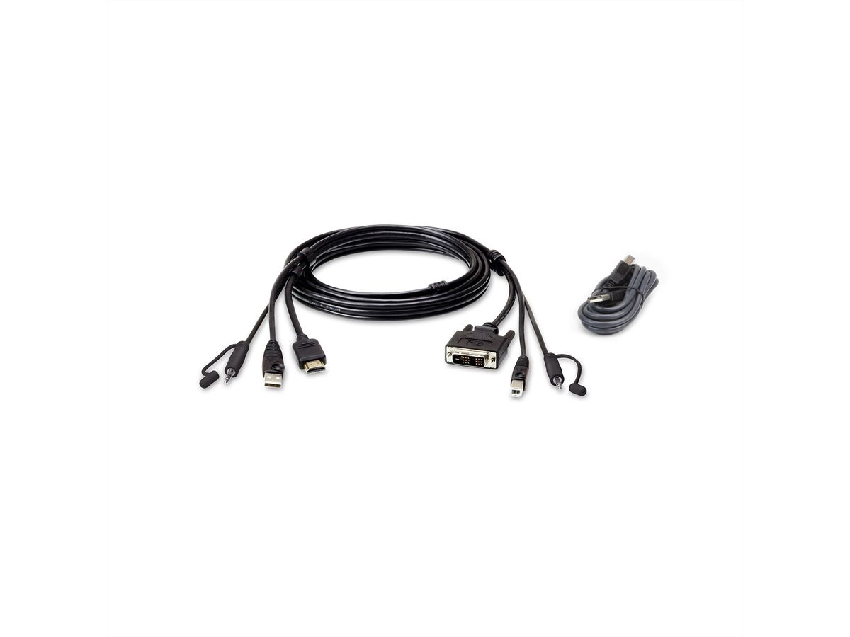 ATEN 2L-7D02DHX2 USB HDMI naar DVI-D Secure KVM Kabel Set