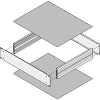 SCHROFF MultipacPRO Cover Plate, Plain, Depth 340 mm
