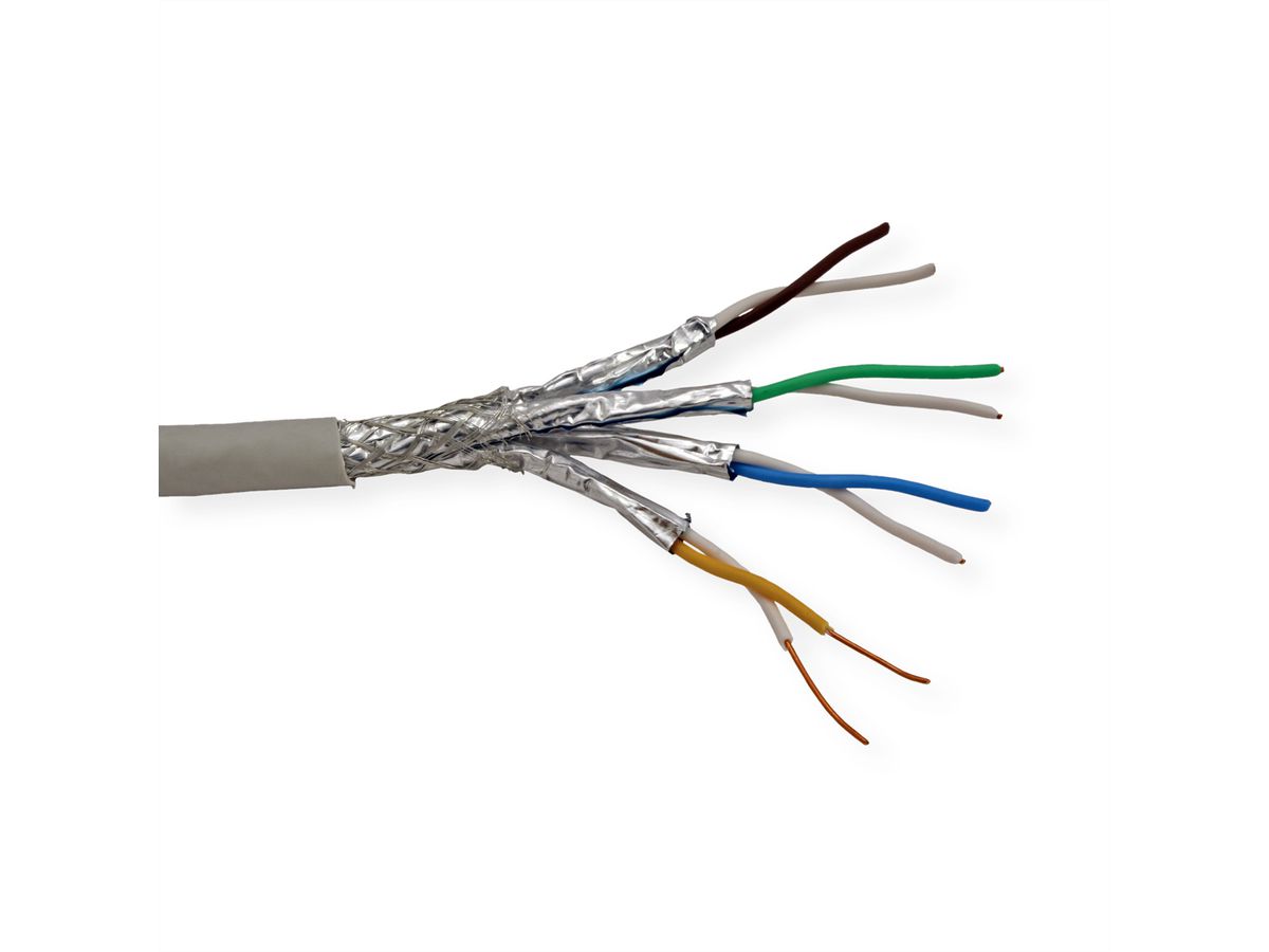 ROLINE S/FTP PiMF Cable Cat.7 (Class F), Solid Wire, LSOH, 300 m