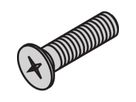 SCHROFF Countersunk Screw, Cross Recess, M2.5x12 mm, Steel Nickel Plated