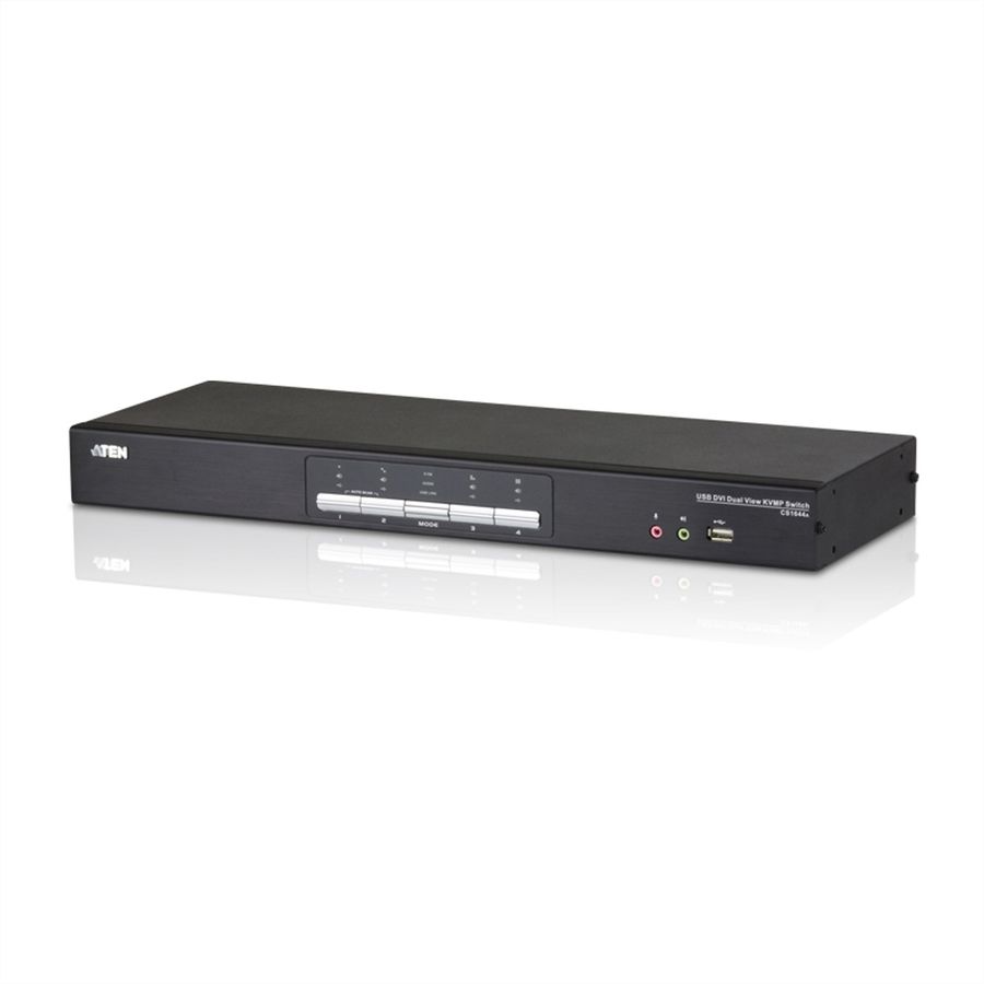 ATEN CS1644A KVM switch Dual View DVI, USB, audio, 4 poorts