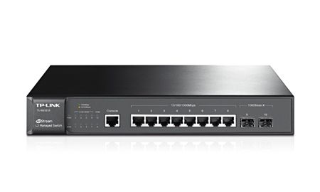 TP-LINK TL-SG3210 Managed L2 Gigabit Ethernet (10/100/1000) Power over Ethernet (PoE) Black