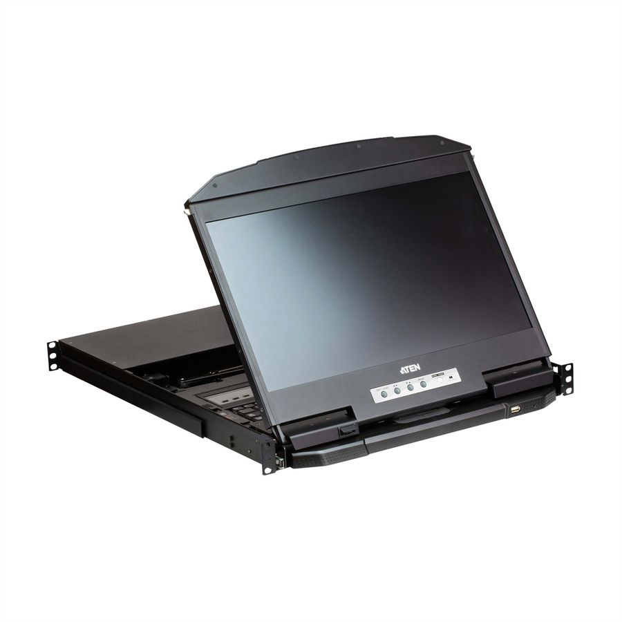 ATEN CL3884NW 4-poorts Multi View Dual Rail WideSceen LCD KVM, DE-Layout