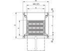 SCHROFF 19" uitschuifbare plank voor Varistar, Novastar, Eurorack, 70 kg, RAL 7021, 553W 600D