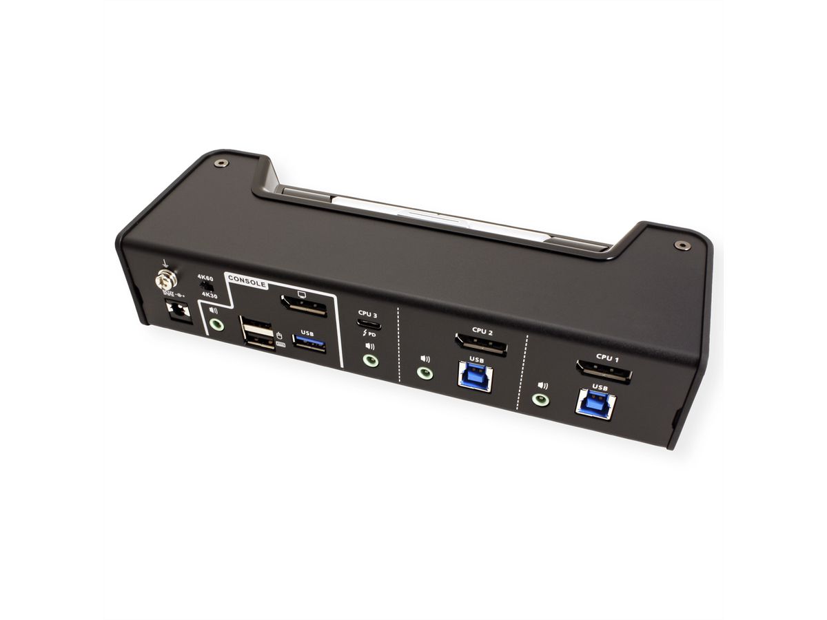 ATEN CS1953 3-Port USB-C DisplayPort Hybrid KVMP™ Switch