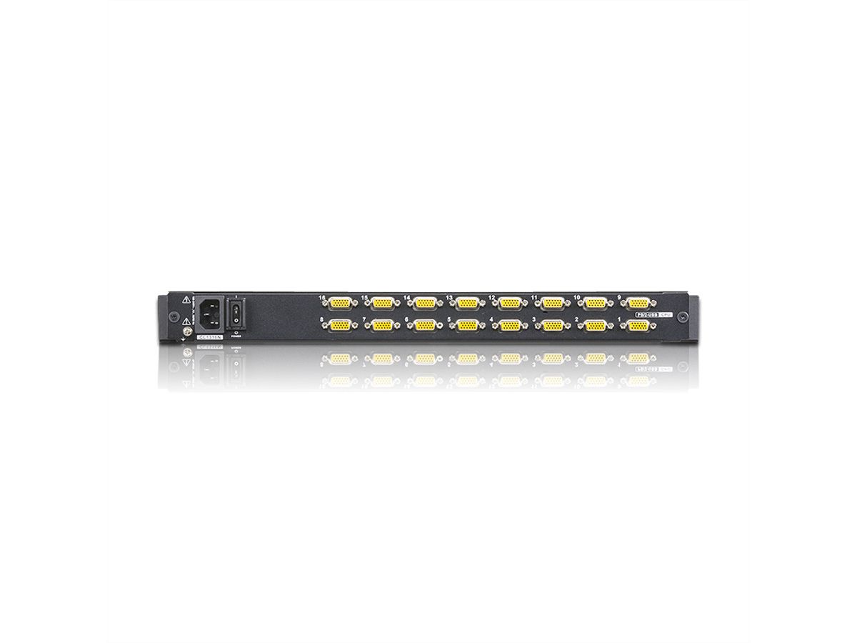 ATEN CL1316N KVM-Switch, 48cm TFT, VGA, PS/2-USB, 16 Port, US-Layout