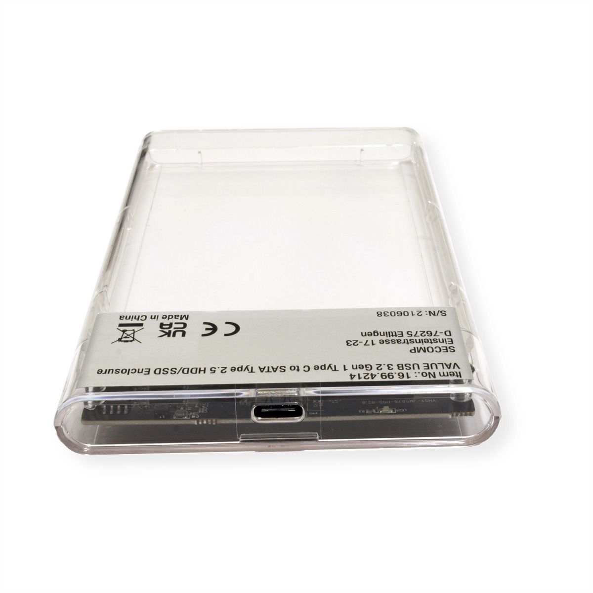 VALUE External Type 2.5 SATA 6.0 Gbit/s HDD/SSD Enclosure with USB 3.2 Gen 1 Type C