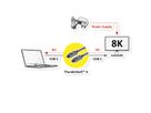ROLINE Thunderbolt™ 4 Cable, 40Gbit/s, 100W, C-C, M/M, active, black, 1.5 m