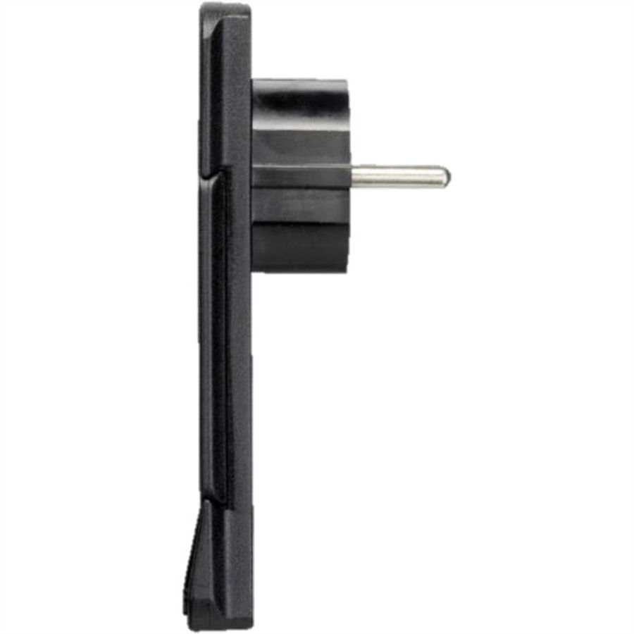 BACHMANN SMART PLUG earthing contact mounting plug, black