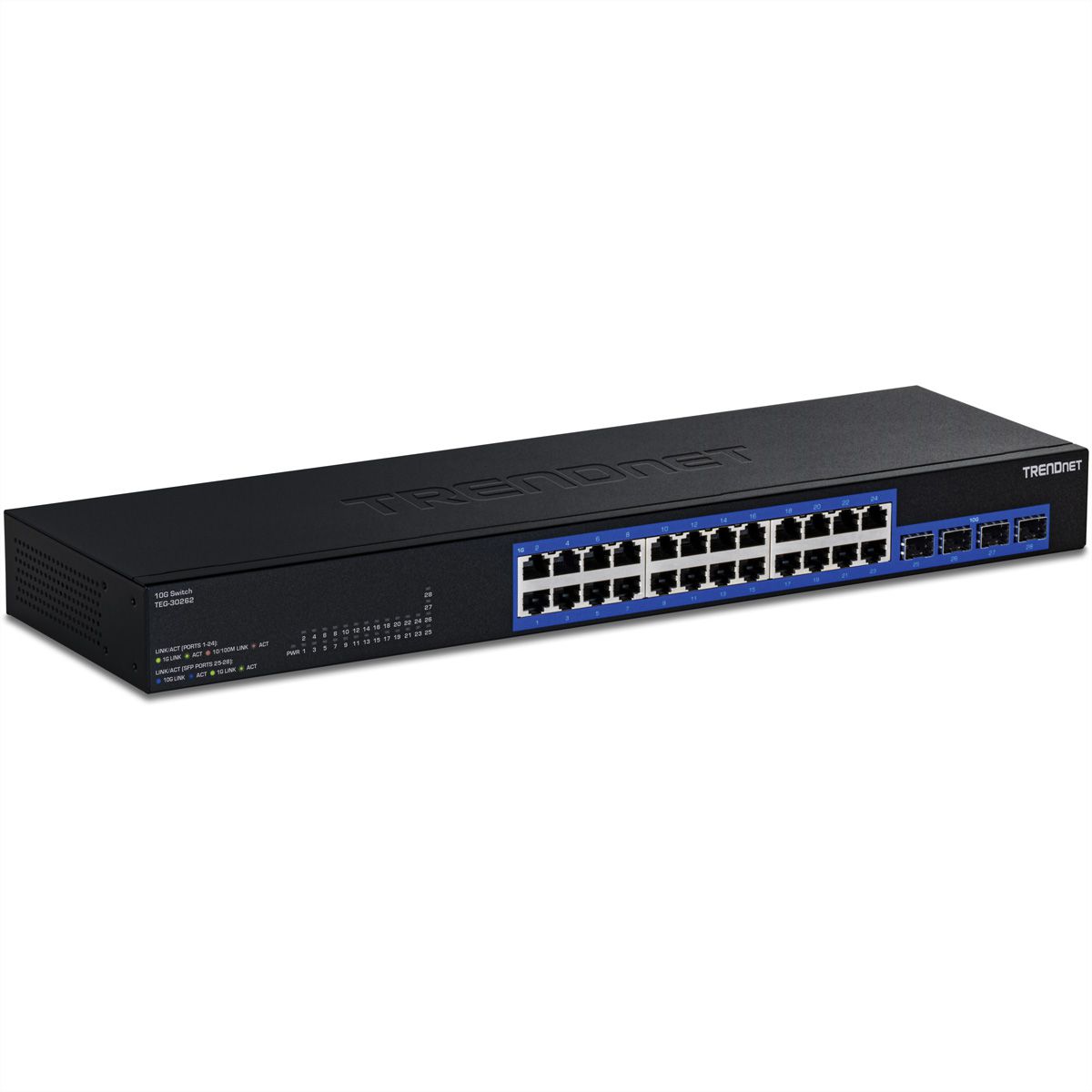 TRENDnet TEG-30262 28-Poorts Switch, Gigabit 4x10G SFP+ Slots