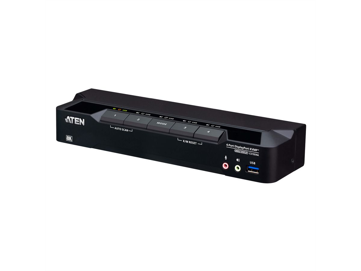 ATEN CS1924A 4-Port USB 3.0 8K DisplayPort KVM Switch