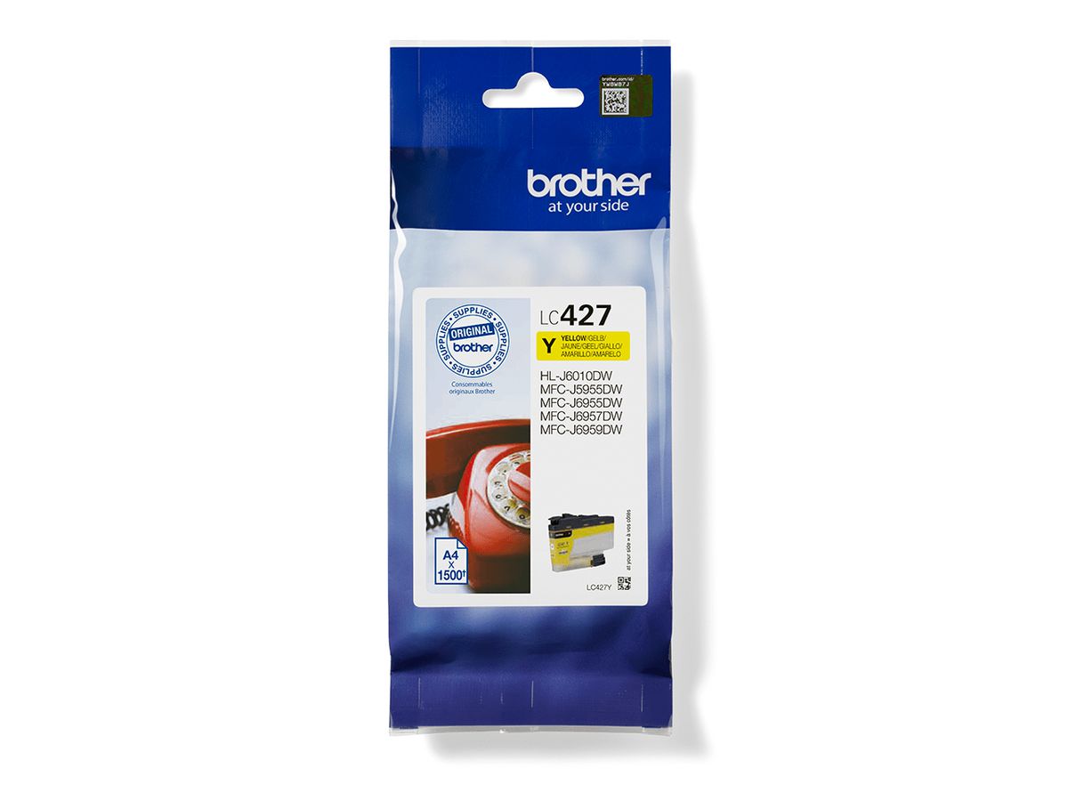 Brother LC427Y inktcartridge 1 stuk(s) Origineel Geel