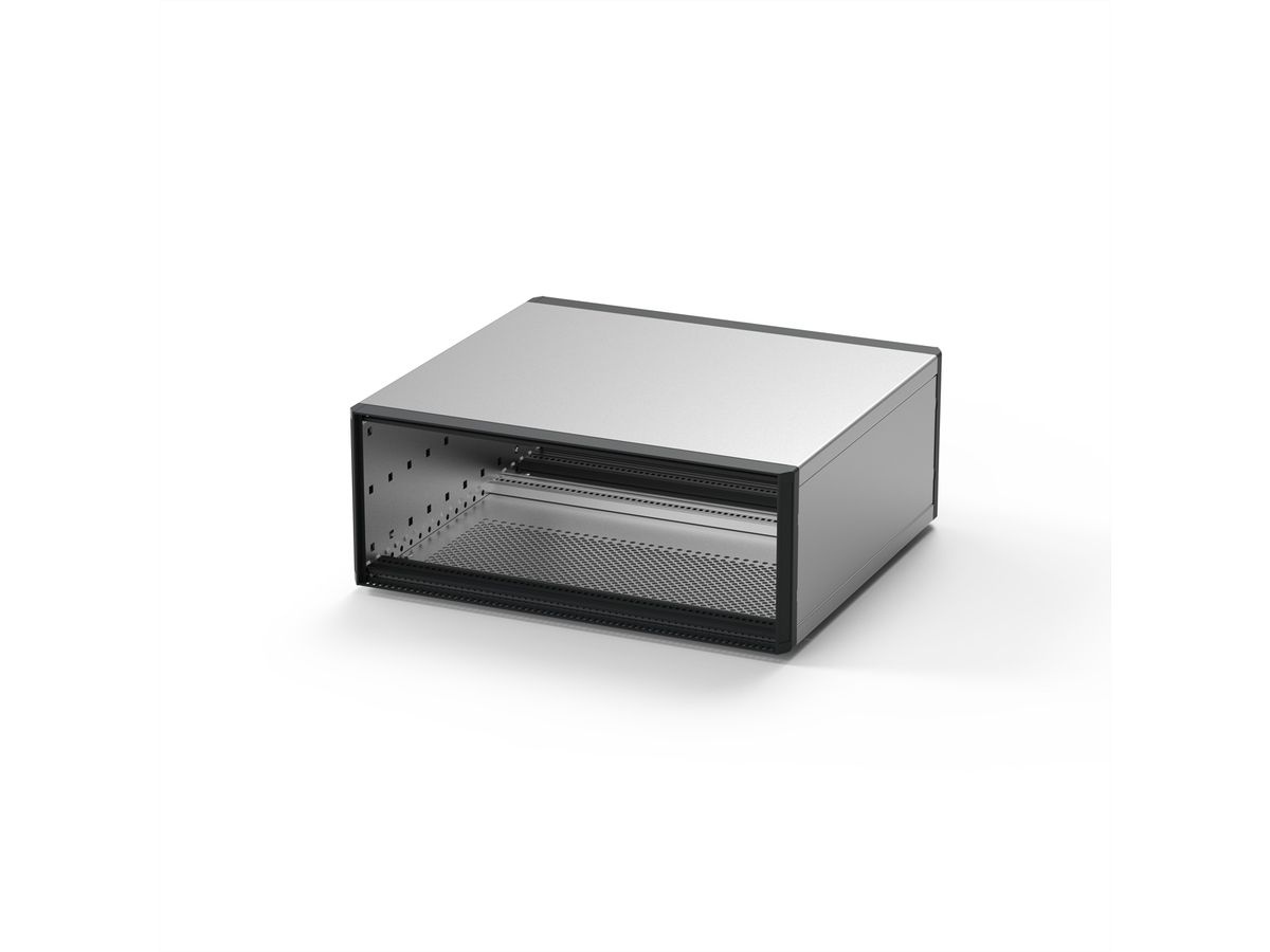 SCHROFF RatiopacPRO, complete behuizing, desktop, achteraf te plaatsen afscherming, frontafwerking, 6 HE, 42 HE, 315 mm