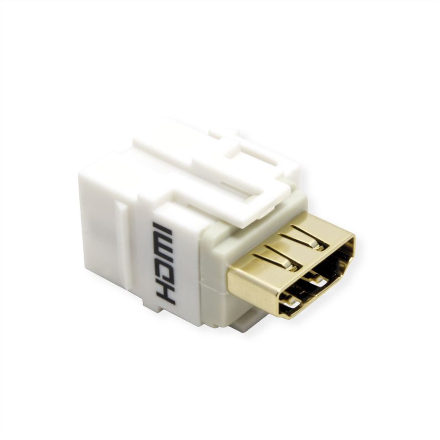 BACHMANN HDMI 2.0 Keystone module bus/contactdoos wit
