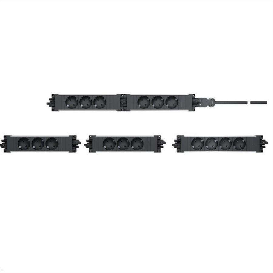 BACHMANN STEP BASE 5x geaard stopcontact, zwart