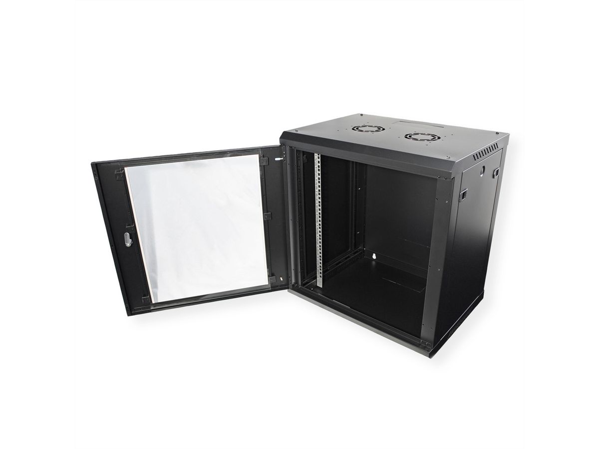 ROLINE 19-inch wandbehuizing Basic Plus 12U, 600x450 BxD zwart