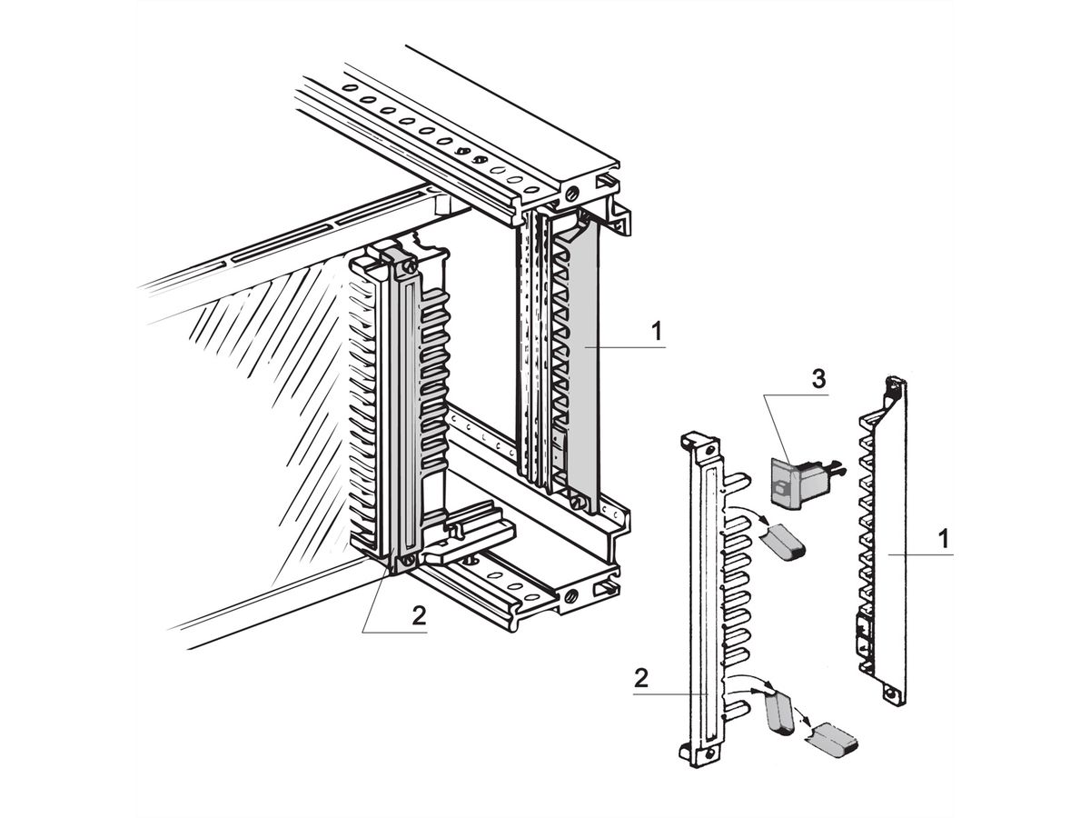SCHROFF Coding Strip for Female Connector with 2 Pins