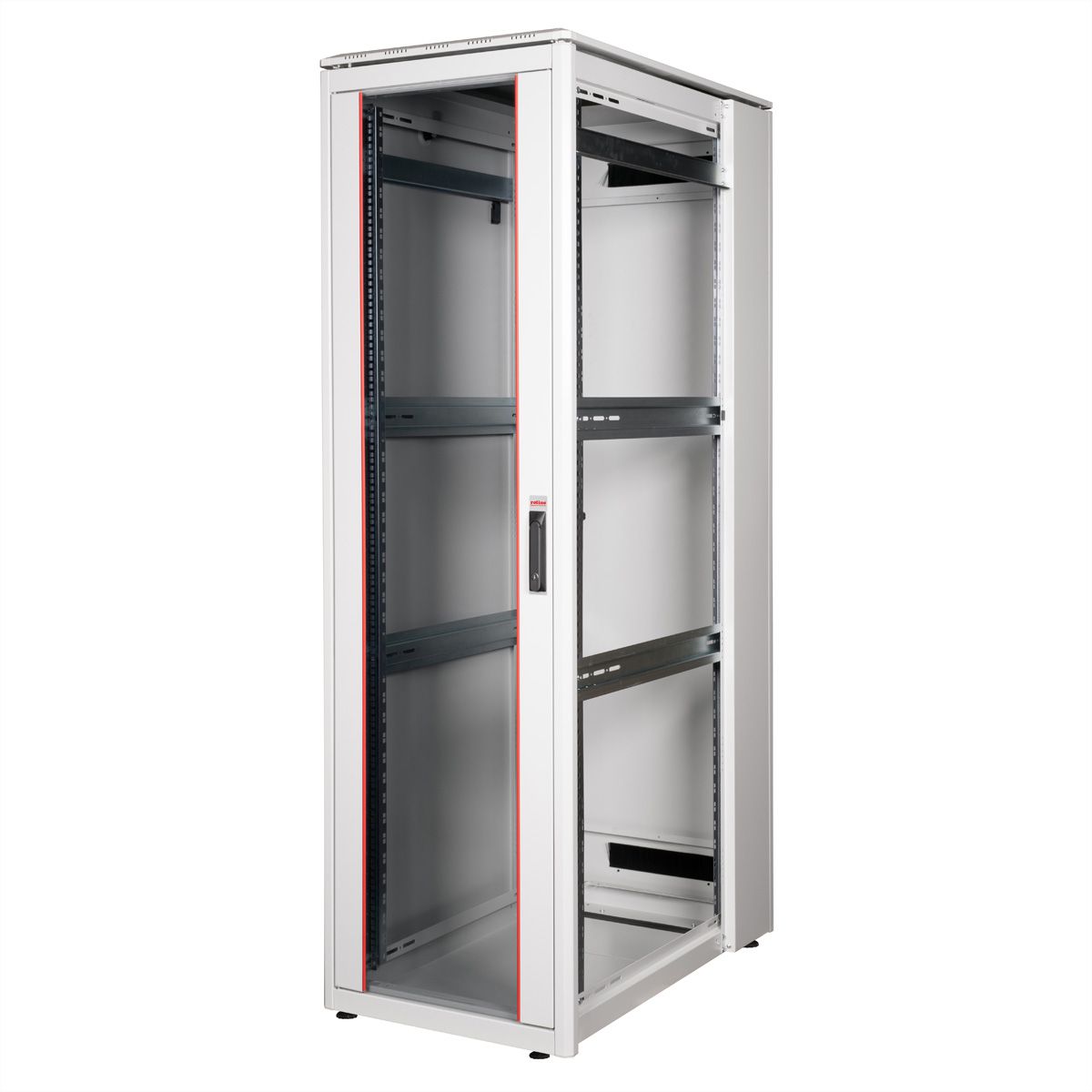 ROLINE 19-inch netwerkkast Pro 42 U, 600x1000 BxD Glazen deur grijs