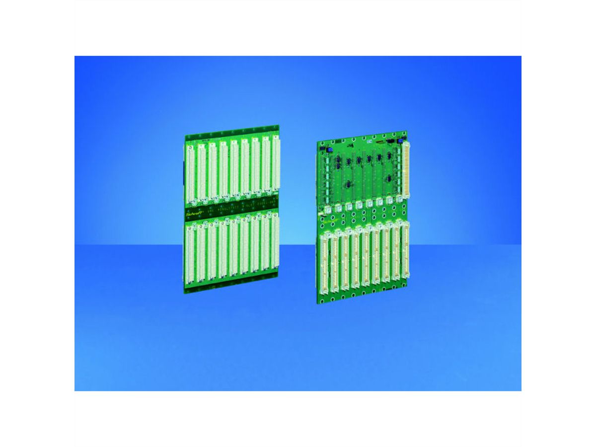 SCHROFF VMEbus J1/J2 Backplane, 6 U, 8 Slots