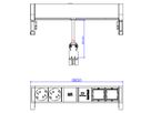 BACHMANN DESK2 2x earthing contact 2x ABD 1x USB Charger GST18, white