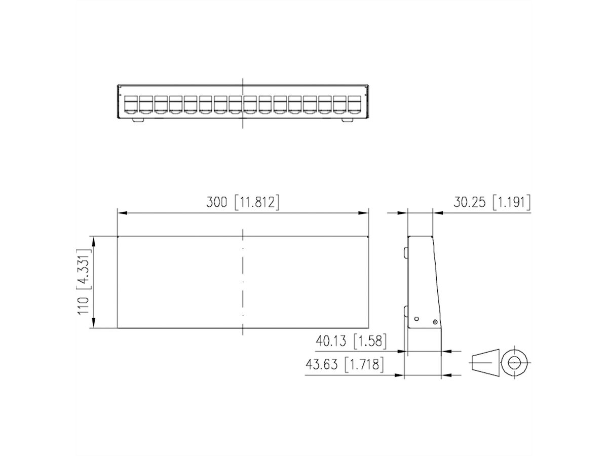METZ CONNECT module AP behuizing 16 poort zuiver wit RAL9010
