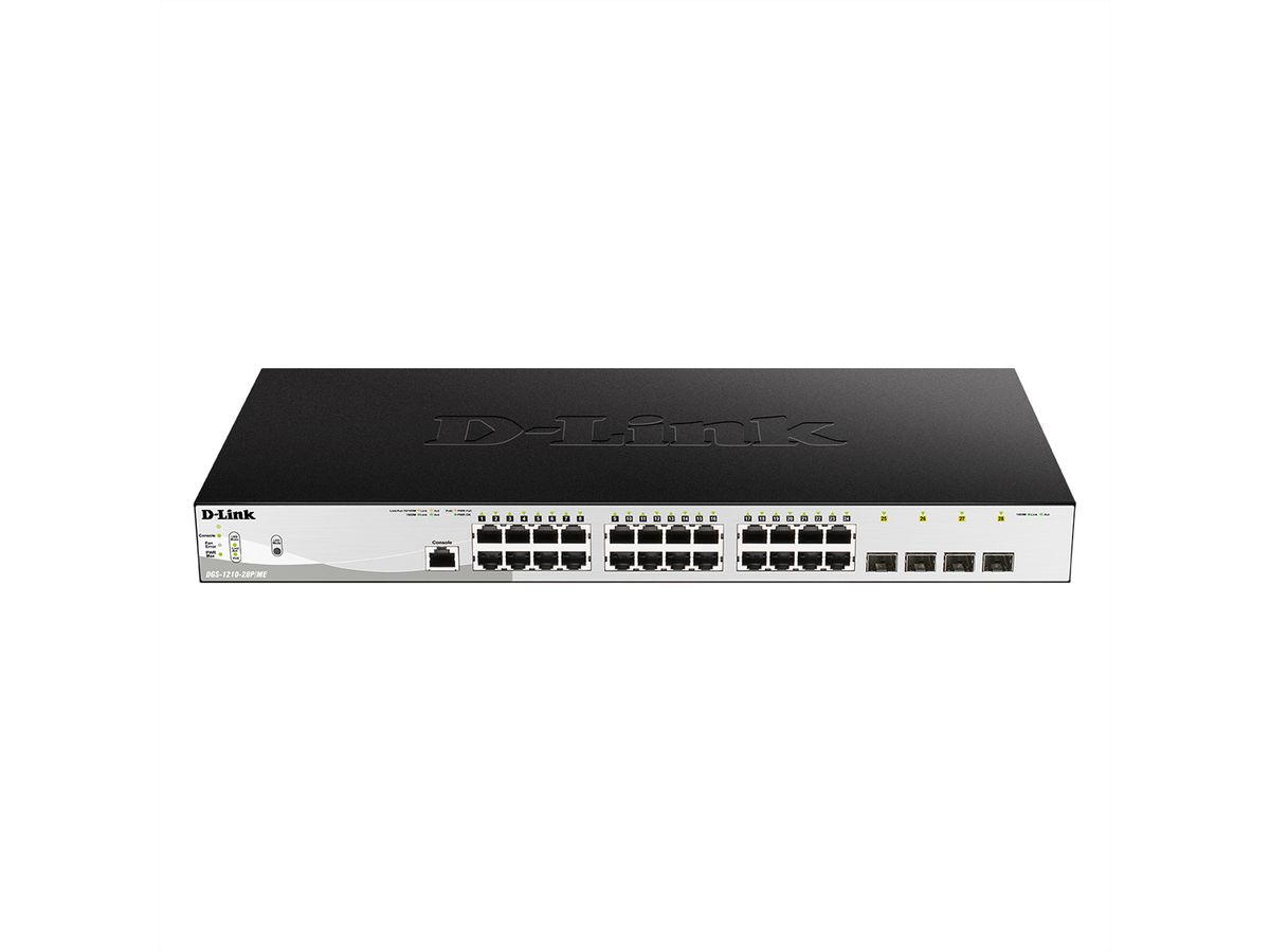 D-Link DGS-1210-28P/ME/E 28 poorts switch layer 2, PoE+ Smart Managed ME Gigabit