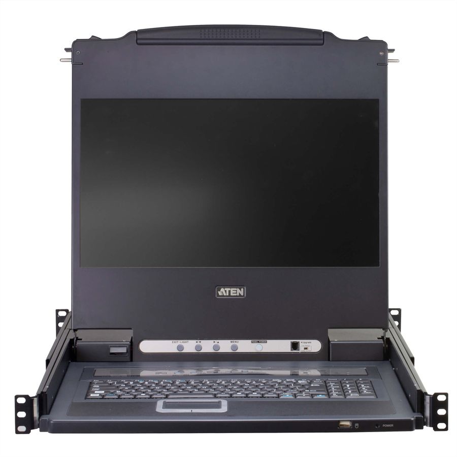 ATEN CL5716MW 43cm wide LCD KVM Switch, USB-PS/2,VGA, 16-poorts, FR-Layout