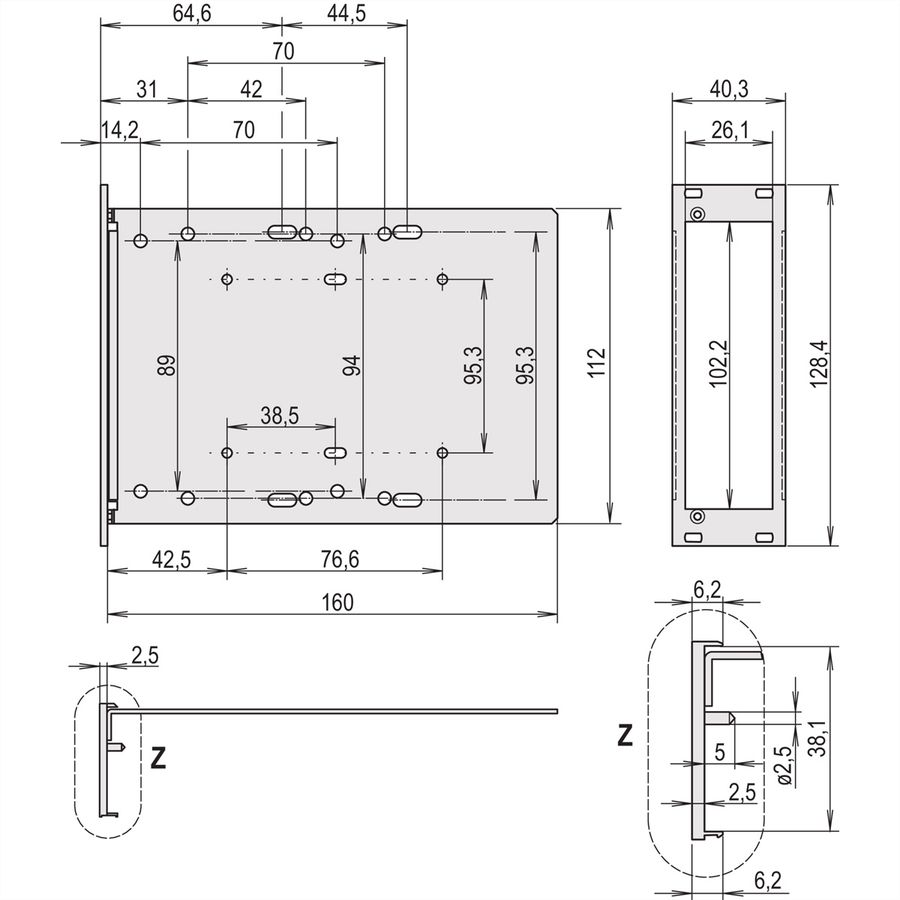 SCHROFF CPCI Module for Drive Unit 1x 3 1/2", 3 U Vertical, With Front Panel