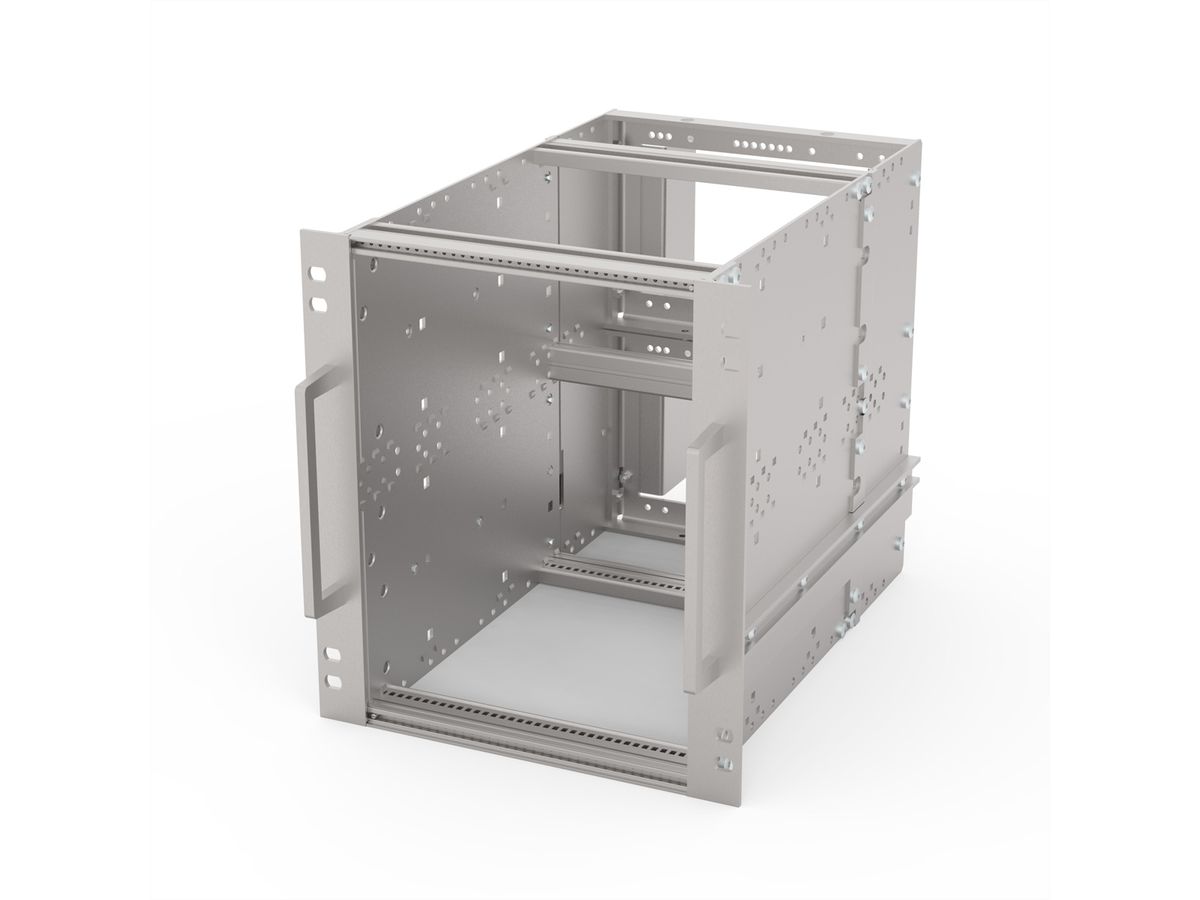SCHROFF EuropacPRO 19" moduledrager voor rail, retrofit-afscherming, SNCF, 6 HE, 36 PK, 320 mm